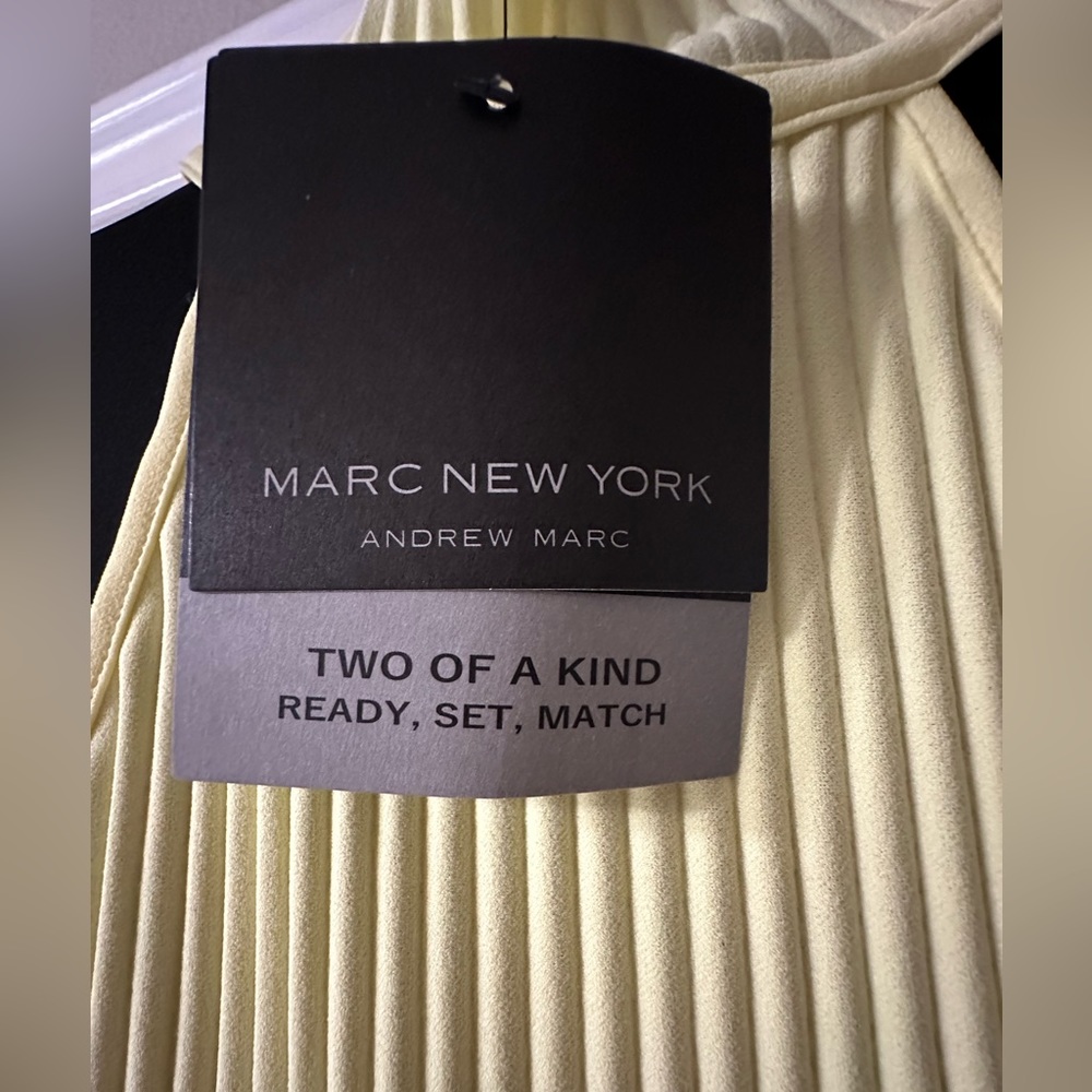 Marc New York. Andrew Marc High Neck Lemon Meringue Yellow Top. NWT!
Size: M - Picture 14 of 15